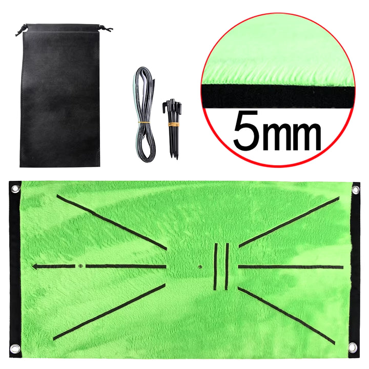 Golf Training Mat Swing Track Practice Marking Pad Detection Batting Ball Trace Directional Detection Mat